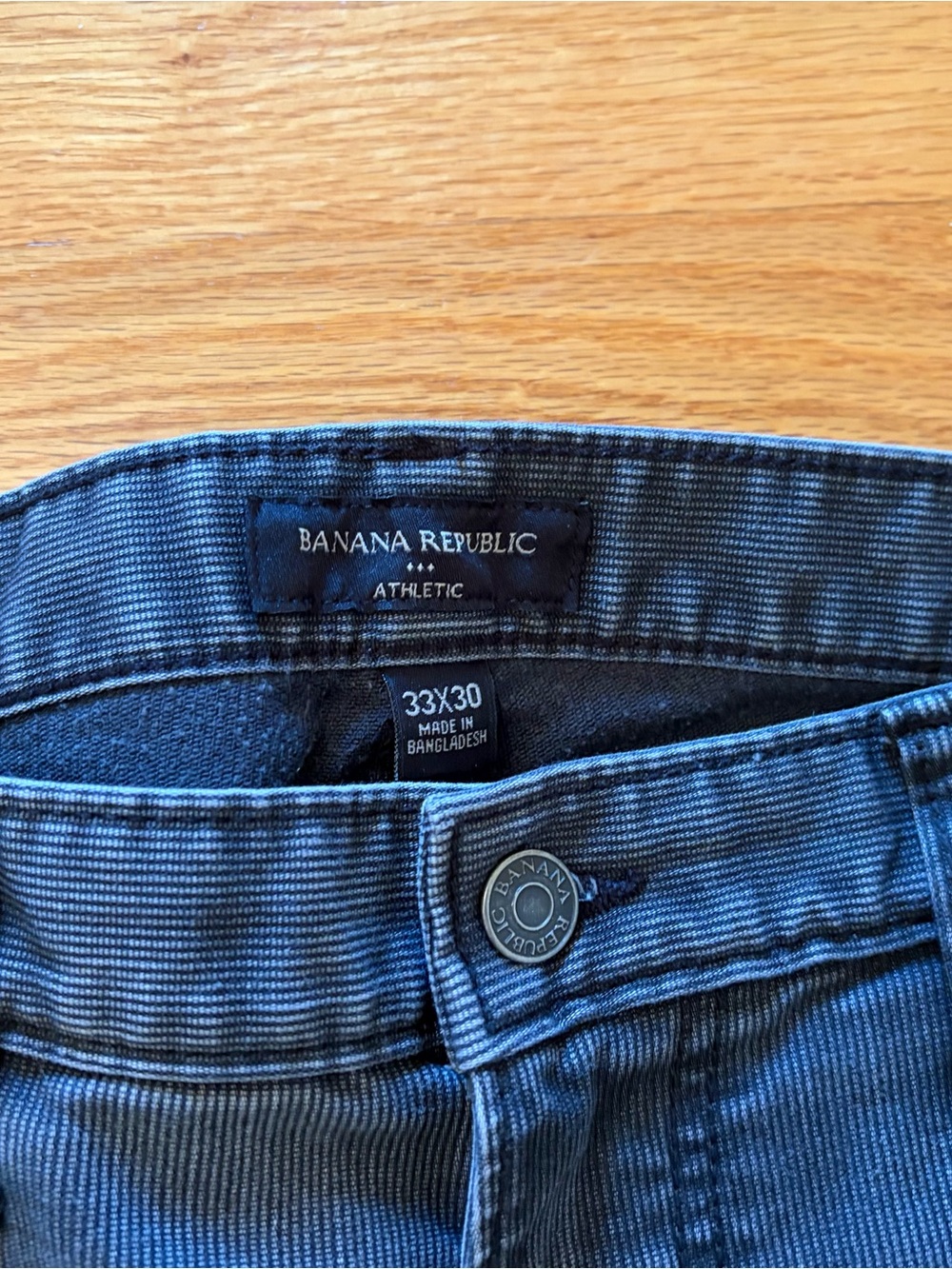 2 pairs of Banana Republic Ribbed Jeans in Gray and Green size 33 by 30 - Picture 7 of 16